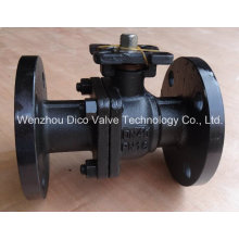 Carbon Steel 2PC Floating Ball Valve with Mouting Pad